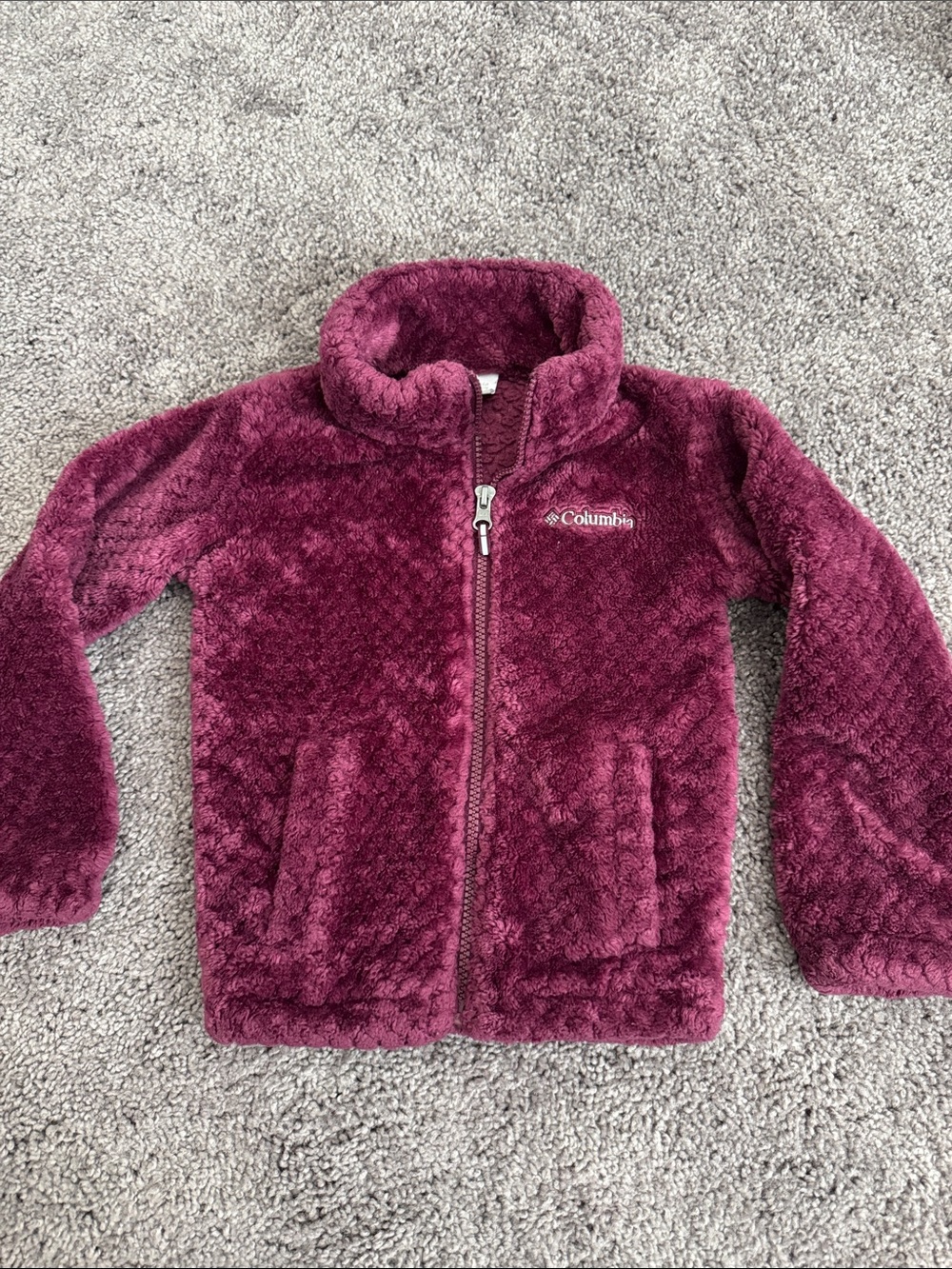 Columbia Kids Plush Full-Zip Jacket - Berry